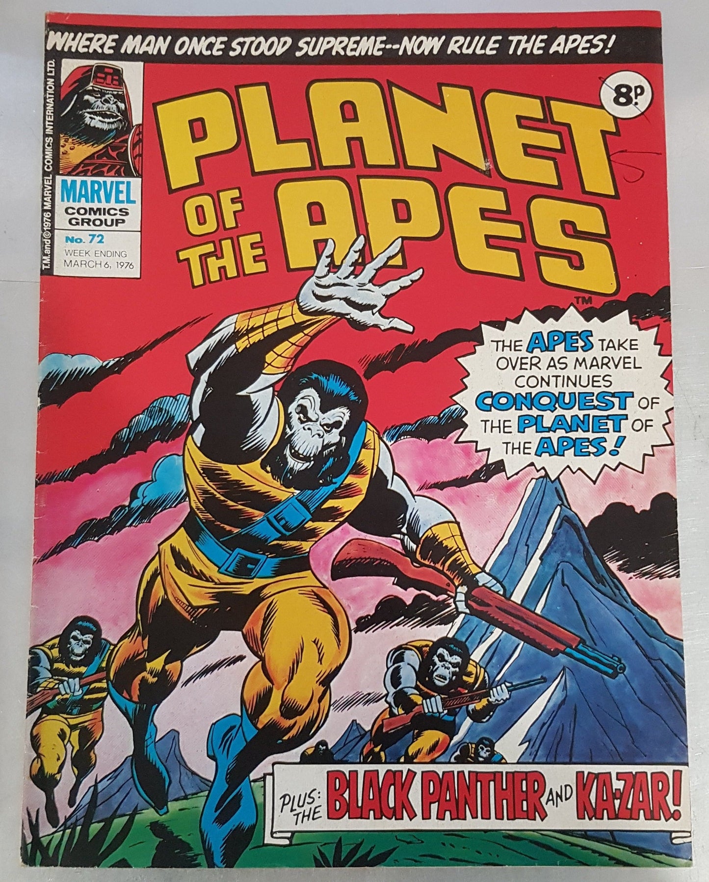 Planet of the Apes #72 Marvel Comics UK (1974)