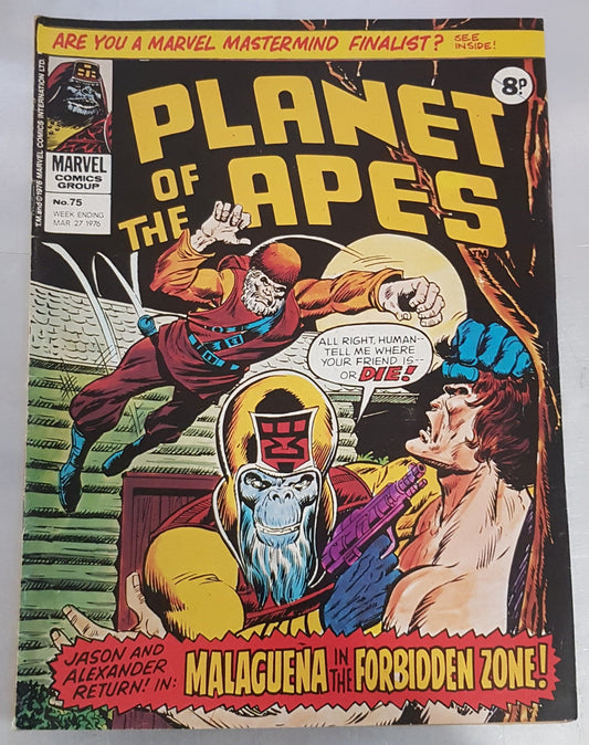 Planet of the Apes #75 Marvel Comics UK (1974)