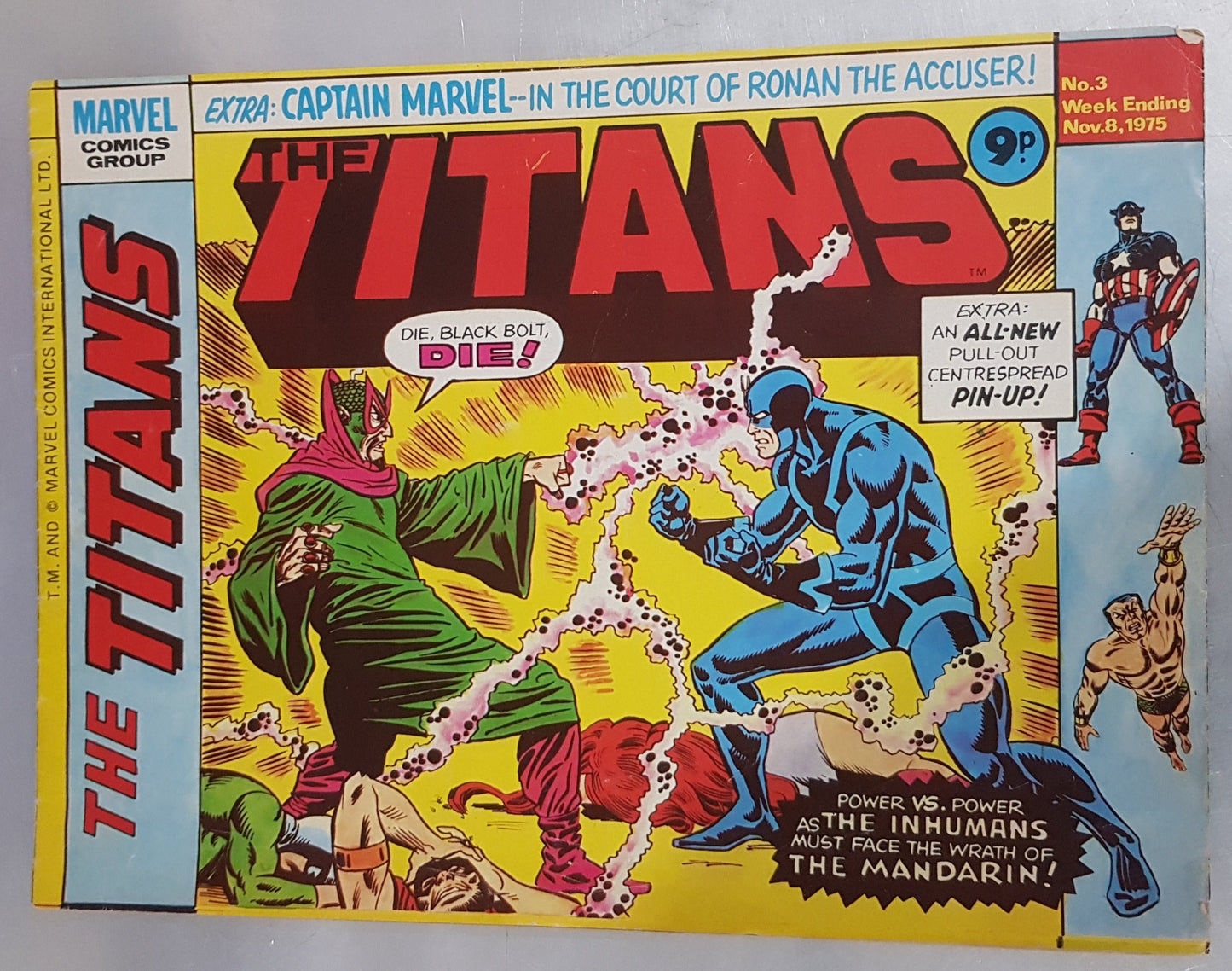 The Titans #3 Marvel Comics UK (1975)