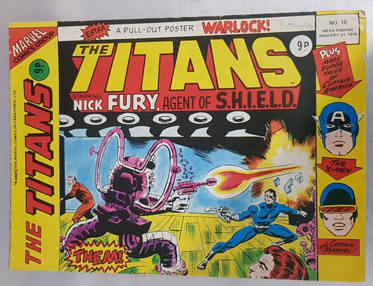 The Titans #15 Marvel Comics UK (1975)