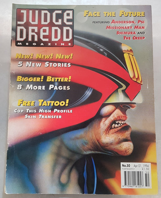 Judge Dredd The Megazine #50 Fleetway (1993)