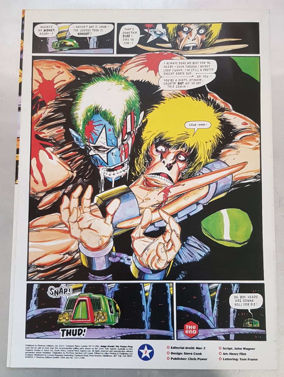 Judge Dredd The Poster Prog #5 (1994)