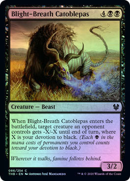 Theros Beyond Death 086/254 Blight-Breath Catoblepas (Foil)