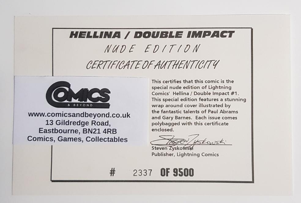 Hellina Double Impact Lightning Comics (1996) MATURE CONTENT