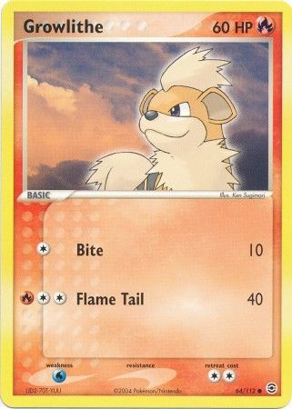 EX FireRed & LeafGreen 064/112 Growlithe