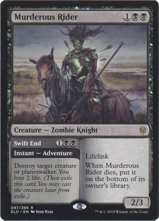 Throne of Eldraine 097/269 Murderous Rider (Silver Stamped)