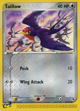 EX Ruby & Sapphire 072/109 Taillow