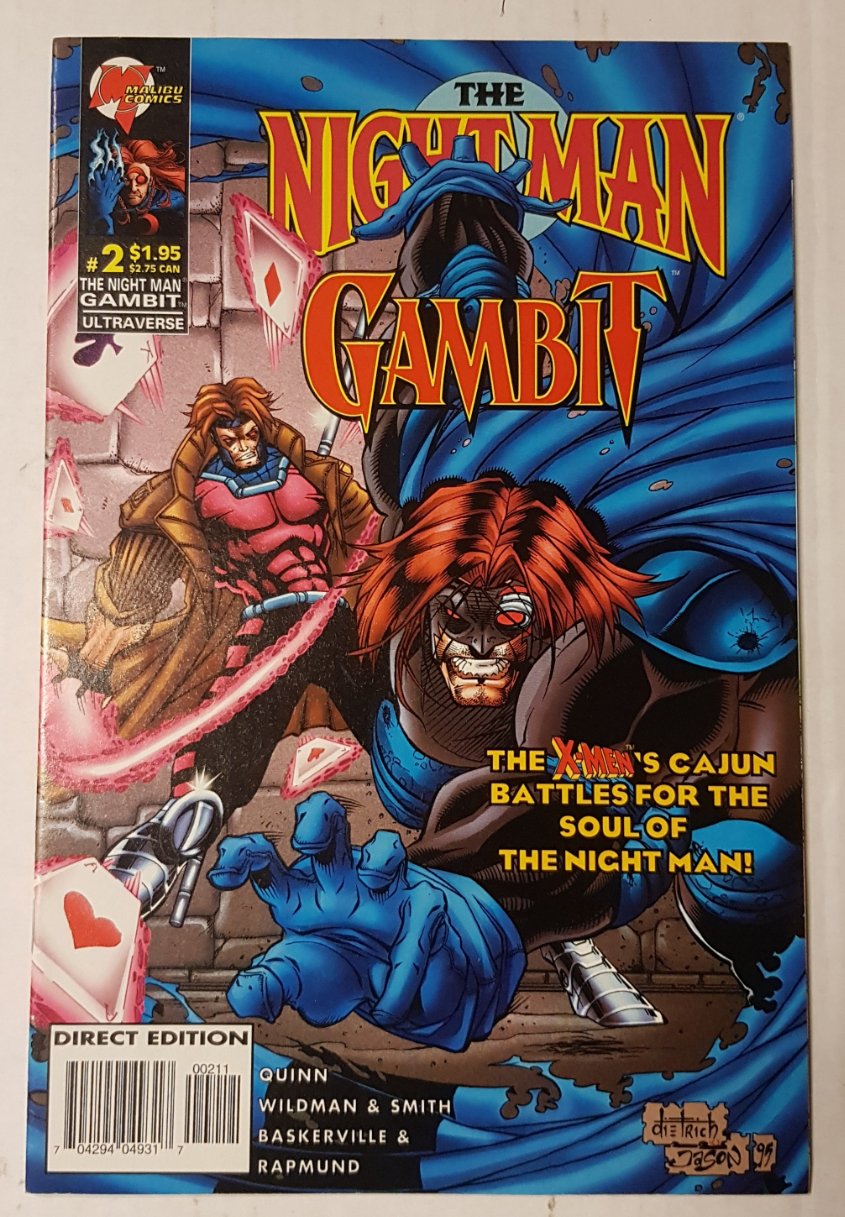 The Night Man / Gambit #2 Malibu Comics (1996)