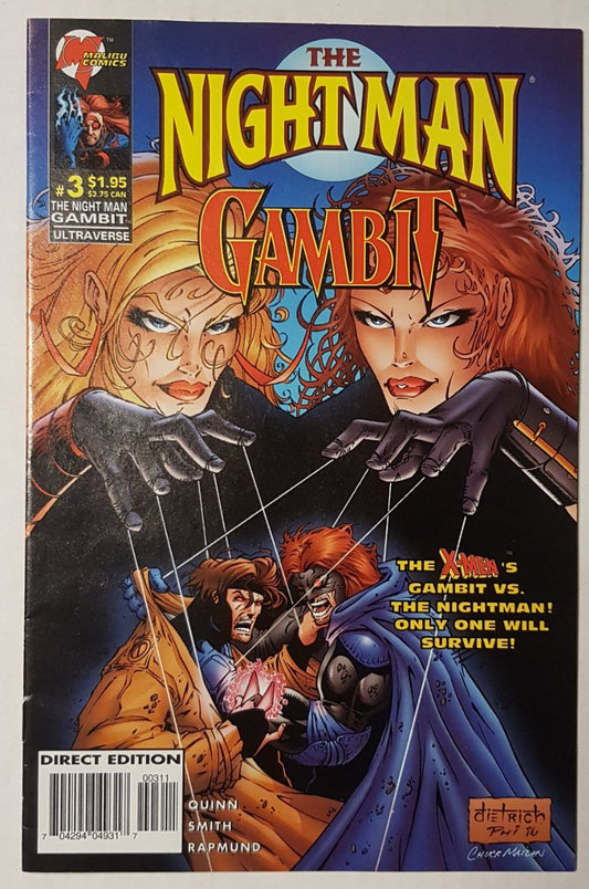 The Night Man / Gambit #3 Malibu Comics (1996)