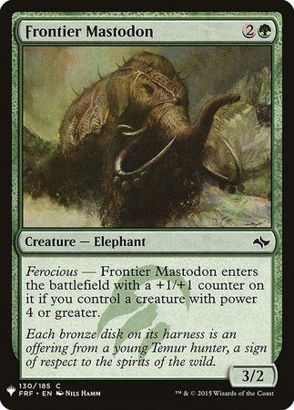 The List - Fates Reforged 130/185 Frontier Mastodon