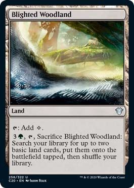 Commander 2020 258/322 Blighted Woodland