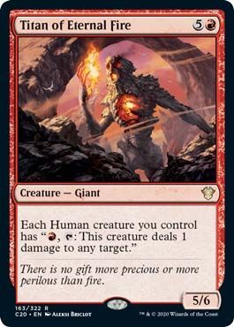 Commander 2020 163/322 Titan of Eternal Fire