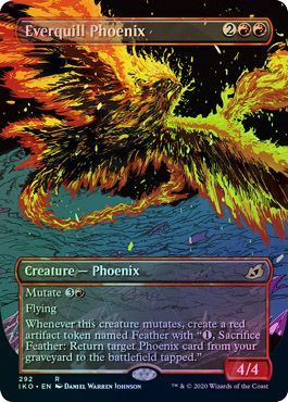 Ikoria: Lair of Behemoths 292 Everquill Phoenix (Alternate Showcase)(Foil)