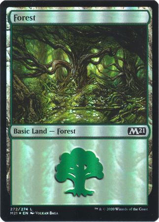 Core Set 2021 272/274 Forest (Foil)