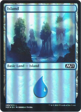 Core Set 2021 265/274 Island (Foil)