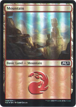 Core Set 2021 269/274 Mountain (Foil)