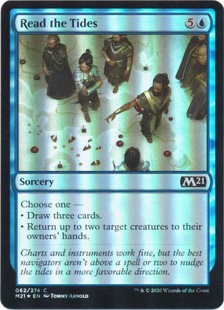 Core Set 2021 062/274 Read the Tides (Foil)