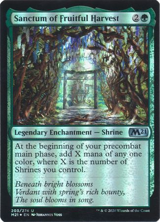 Core Set 2021 203/274 Sanctum of Fruitful Harvest (Foil)