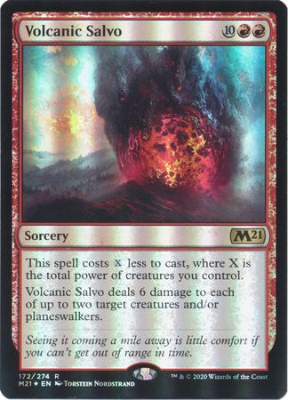 Core Set 2021 172/274 Volcanic Salvo (Foil)