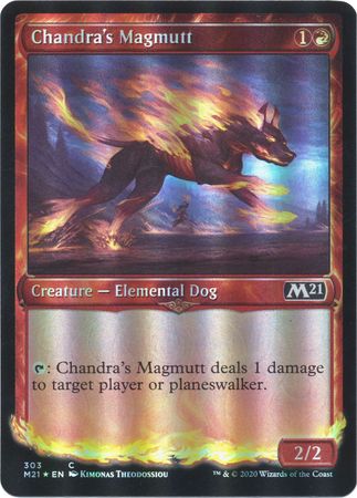 Core Set 2021 303 Chandra's Magmutt (Showcase)(Foil)