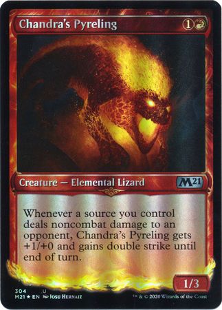 Core Set 2021 304 Chandra's Pyreling (Showcase)(Foil)