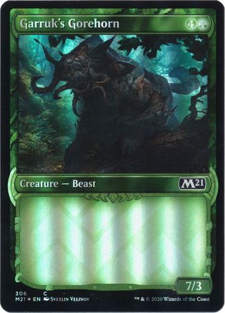 Core Set 2021 306 Garruk's Gorehorn (Showcase)(Foil)