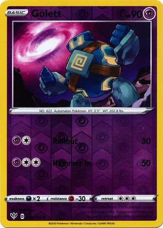 Darkness Ablaze 076/189 Golett (Reverse Holo)