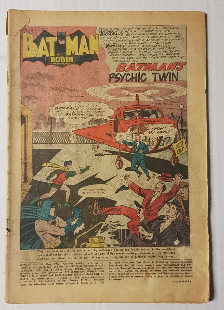 Batman #155 DC Comics (1940)(JB)