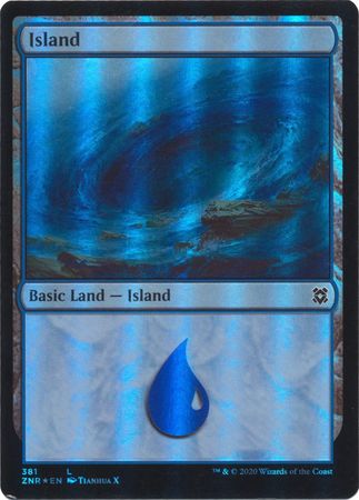 Zendikar Rising 381 Island (Foil)