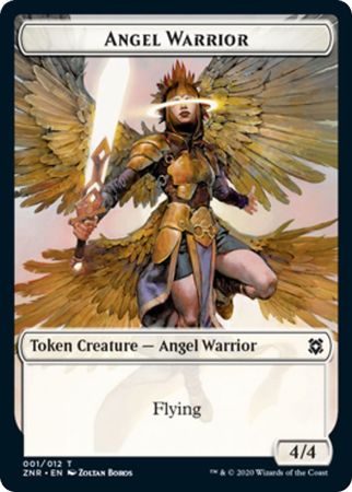 Angel Warrior 001/012 Zendikar Rising Token