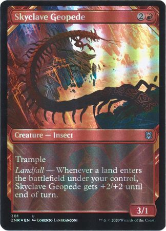 Zendikar Rising 301 Skyclave Geopede (Showcase Frame)(Foil)