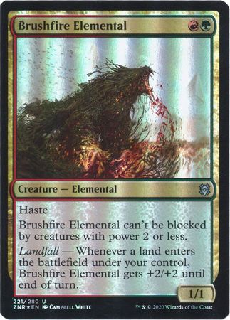 Zendikar Rising 221/280 Brushfire Elemental (Foil)