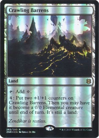 Zendikar Rising 262/280 Crawling Barrens (Foil)