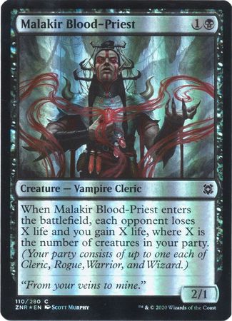 Zendikar Rising 110/280 Malakir Blood-Priest (Foil)