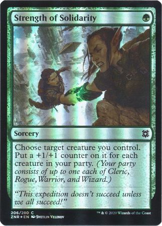 Zendikar Rising 206/280 Strength of Solidarity (Foil)