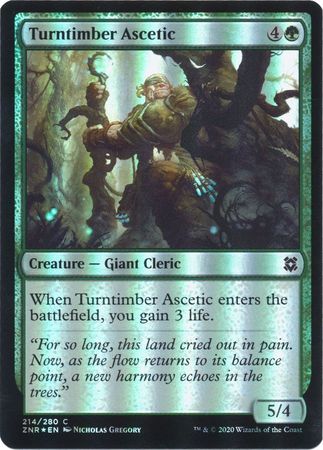 Zendikar Rising 214/280 Turntimber Ascetic (Foil)