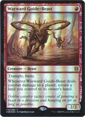 Zendikar Rising 176/280 Wayward Guide-Beast (Foil)