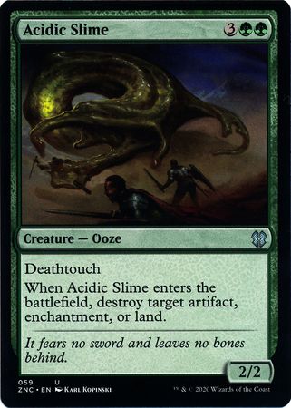 Zendikar Rising Commander 059 Acidic Slime