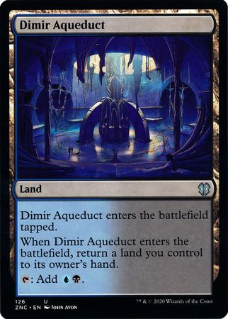 Zendikar Rising Commander 126 Dimir Aqueduct