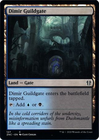 Zendikar Rising Commander 127 Dimir Guildgate