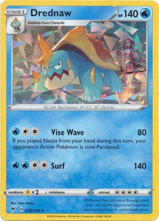 Vivid Voltage 039/185 Drednaw (Shatter Holo Theme Deck Exclusive)