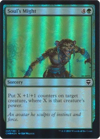 Commander Legends 257/361 Soul's Might (Foil)