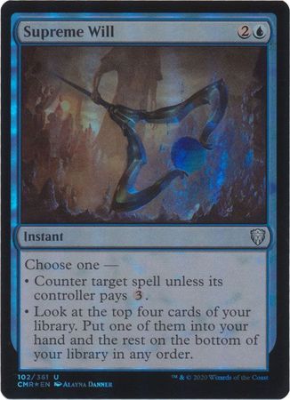 Commander Legends 102/361 Supreme Will (Foil)