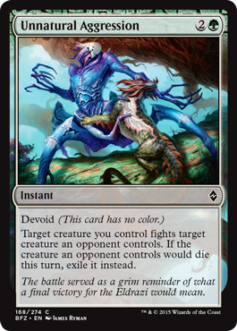 Battle for Zendikar 168/274 Unnatural Aggression