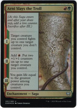 Kaldheim 201/285 Arni Slays the Troll (Foil)