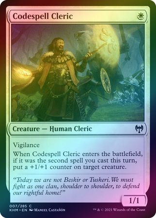 Kaldheim 007/285 Codespell Cleric (Foil)