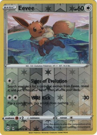 Shining Fates 052/072 Eevee (Reverse Holo)