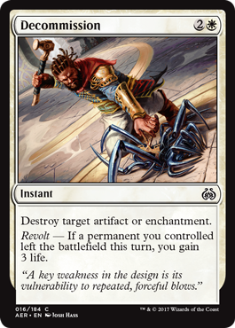 Aether Revolt 016/184 Decommission