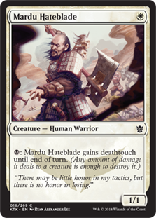 Khans of Tarkir 016/269 Mardu Hateblade