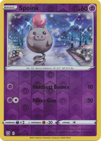 Battle Styles 055/163 Spoink (Reverse Holo)